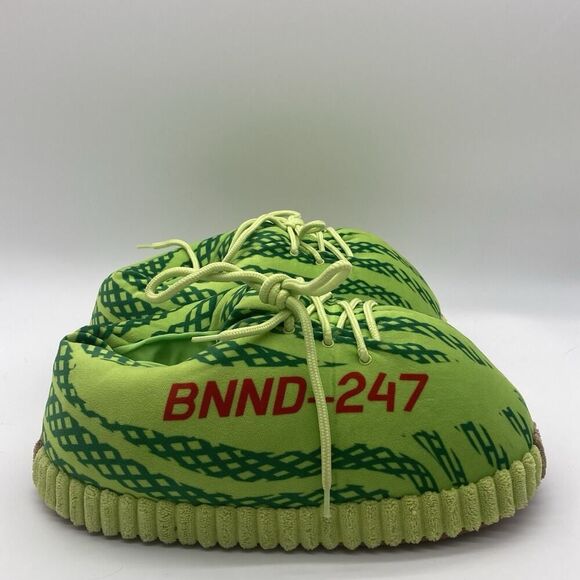 Mens Size 9/ 11 Yeezy Neon Puffy Slippers Casual Home Slip On Comfort Home Slide - Picture 1 of 8